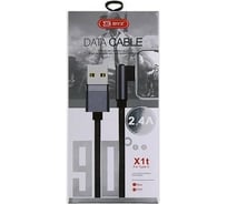 USB-кабель BYZ AM-Type-C 1,2 метра, 2.4A, силикон, угловой, металлический 23750-X1tGN
