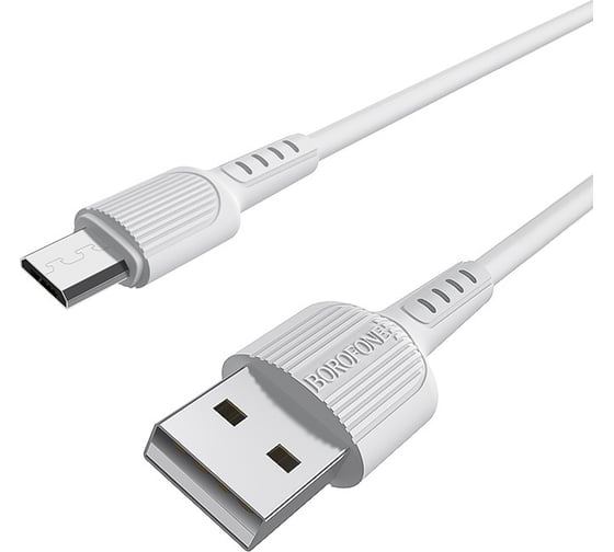 Кабель USB Borofone BX16 для Micro USB, 2.0A, длина 1м, белый 762154 1