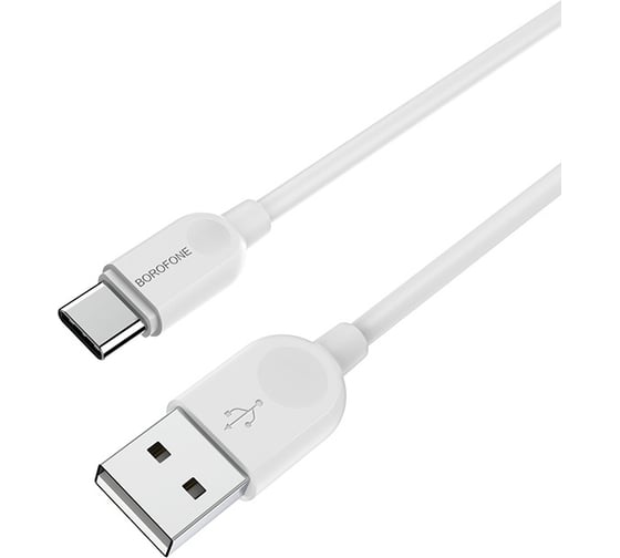 Кабель USB Borofone BX14 для Type-C, 3.0А, длина 1м, белый 821521 1