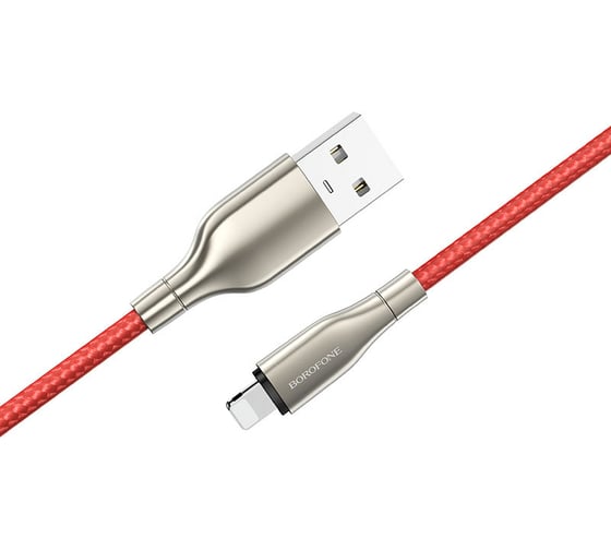 Кабель USB Borofone BX45 для Lightning, 2.4А, длина 1м, красный 821380 1