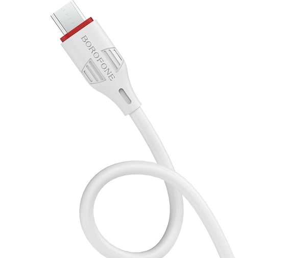 Кабель USB Borofone BX17 для Micro USB, 2.4A, длина 1м, белый 762163