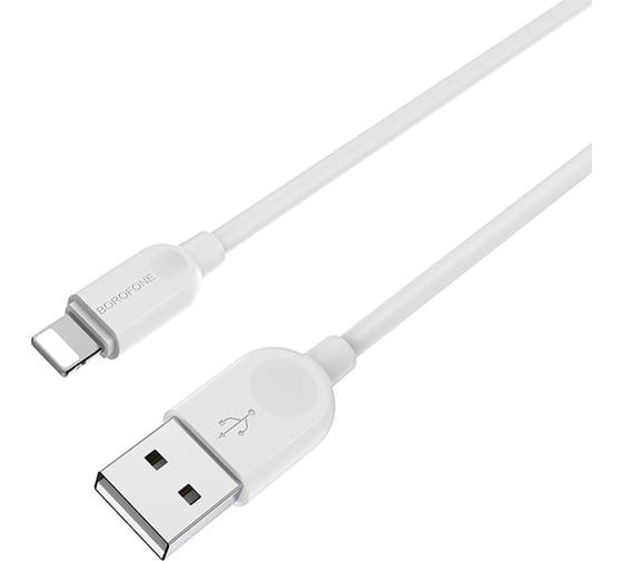 Кабель USB Borofone BX14 для Lightning, 2.4A, длина 2м, белый 821524 1