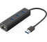 Адаптер KS-is USB 3.0 RJ45 Gigabit LAN с USB хабом KS-405 1