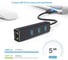 Адаптер KS-is USB 3.0 RJ45 Gigabit LAN с USB хабом KS-405 6