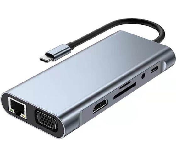Док станция USB-C 11 в 1 () KS-is KS-099L