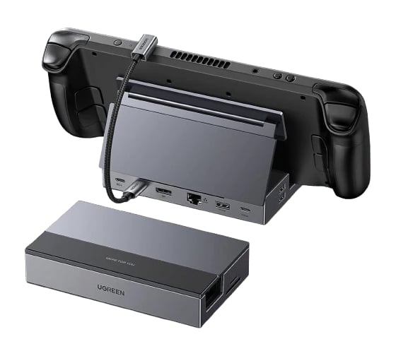Хаб UGREEN CM800 9-in-1 1-USB-C&1-DP&1-USB-C&3USB-A& 1-RJ45& 1-SD Card Slot&1-TF Card Slot Hub. Цвет: серый космос 55733_