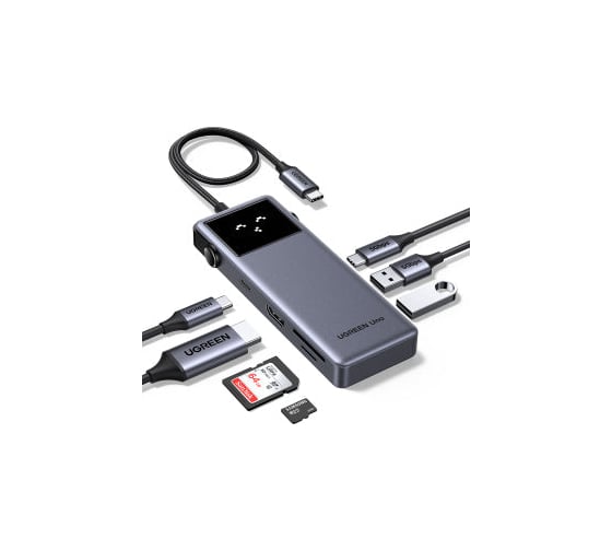Хаб UGREEN CM889 7-in-1 USB-C Hub With 1*HDMI&3*USB-A&USB-C PD&SDµSD. Цвет: серый космос 75179_