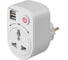 Тройник для розетки с USB TDM ELECTRIC поворотный 250В 16А + 2USB 2.1A SQ1806-0183 1