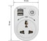 Тройник для розетки с USB TDM ELECTRIC поворотный 250В 16А + 2USB 2.1A SQ1806-0183 4