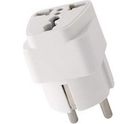 Универсальный адаптер TDM ELECTRIC с заземлением, 16А, 250В белый SQ1806-0024