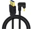 Кабель USB-A M - угловой 180 USB-C M () 10Gbps, 10Вт, 2м, черный KS-is KS-894AB-2 1