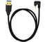 Кабель USB-A M - угловой 180 USB-C M () 10Gbps, 10Вт, 2м, черный KS-is KS-894AB-2 3