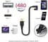 Кабель USB-A M - угловой 180 USB-C M () 10Gbps, 10Вт, 2м, черный KS-is KS-894AB-2 4