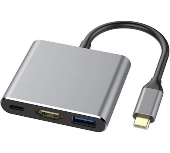Адаптер KS-is USB-C M в USB/HDMI/PD F премиум KS-is KS-342P