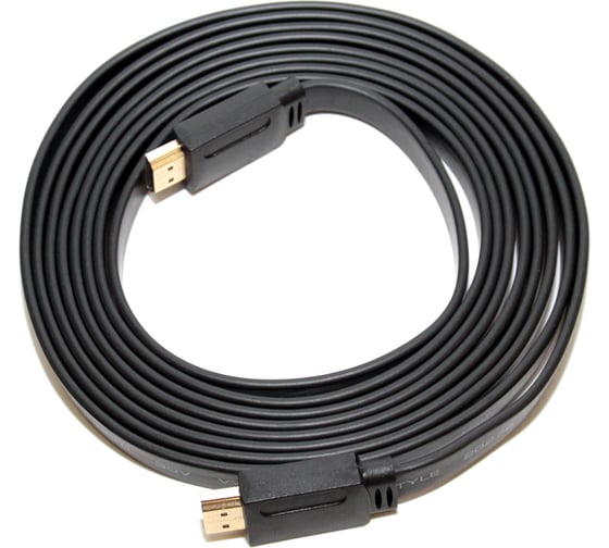 Кабель 5bites HDMI M- HDMI M V1.4B плоский высокоскоростной ETHERNET 3D 3м APC-185-003 1