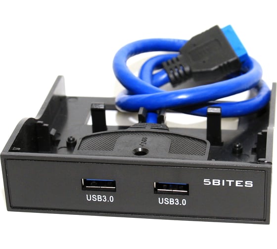 Лицевая панель в 3.5" отсек корпуса ПК 5bites 2 порта USB3.0 FP183P 1