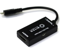 Кабель-адаптер 5bites MHL USB microB - HDMI 0.1м UA-HHFM-MHL