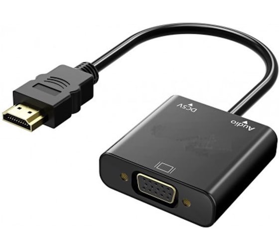 Адаптер HDMI M на VGA F KS-is с аудио KS-426
