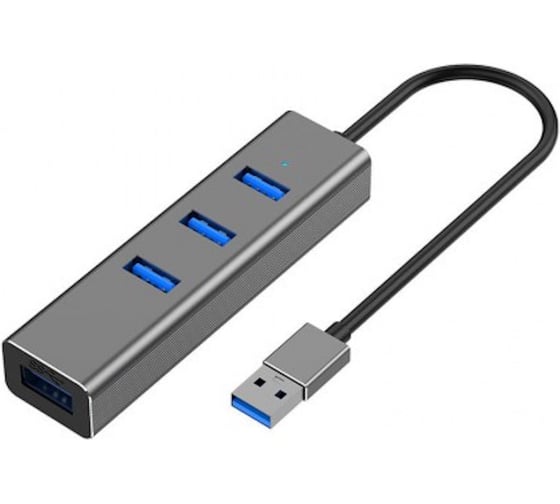 USB-хаб KS-is 4xUSB 3.0 F/USB 3.0 Type-A M, металлический корпус KS-533M