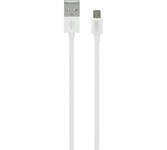 Кабель Interstep в тубе MicroUSB-USBA USB2.0 белый, 1,0м, 75951 1