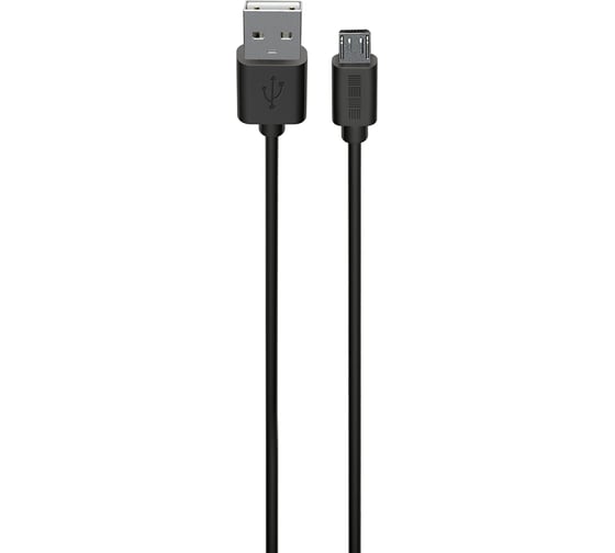 Кабель Interstep в тубе MicroUSB-USBA USB2.0 черный, 1,0м, 75952