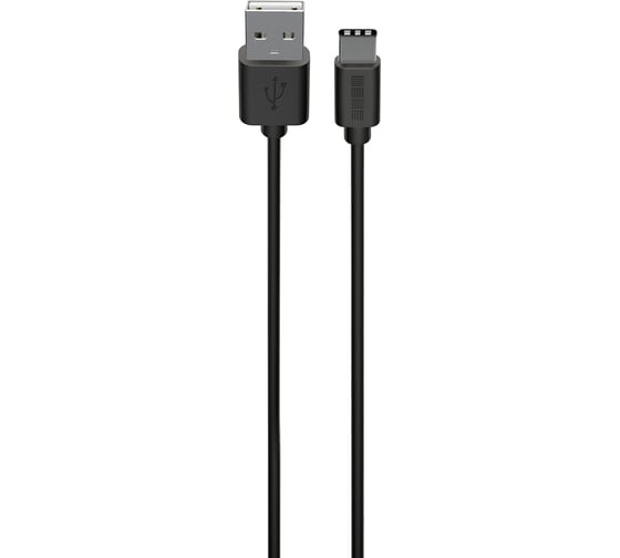Кабель Interstep в тубе TypeC-USBA USB2.0 черный, 1,0м, 75949 1