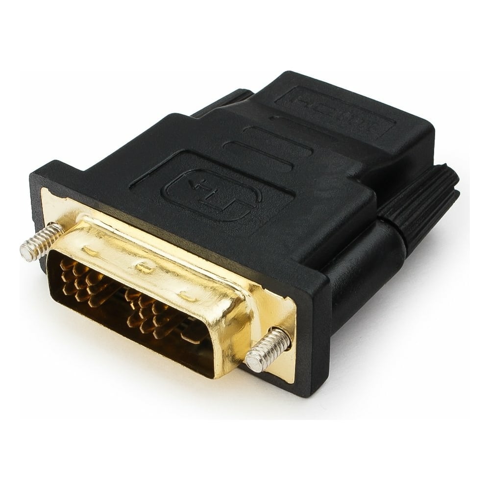 Переходник Cablexpert HDMI-DVI, 19F/19M, золотые разъемы, пакет A-HDMI ...