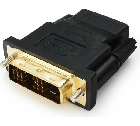 Переходник Cablexpert HDMI-DVI, 19F/19M, золотые разъемы, пакет A-HDMI-DVI-2