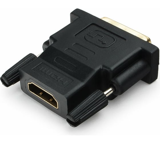 Переходник Cablexpert HDMI-DVI, 19F/19M, золотые разъемы, пакет A-HDMI-DVI-2