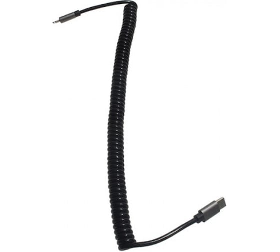 Спиральный кабель KS-is USB-C Lightning (KS-495) KS-495B-1