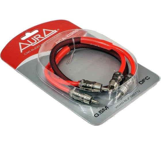 Кабель RCA AurA 0,5 метра, 2 канала, бескислородная медь OFC, двойной экран RCA-C305MKII