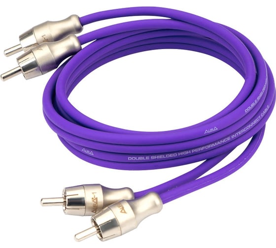 Кабель RCA AurA 1 метр, 2 канала, бескислородная медь OFC, двойной экран RCA-B210MKII