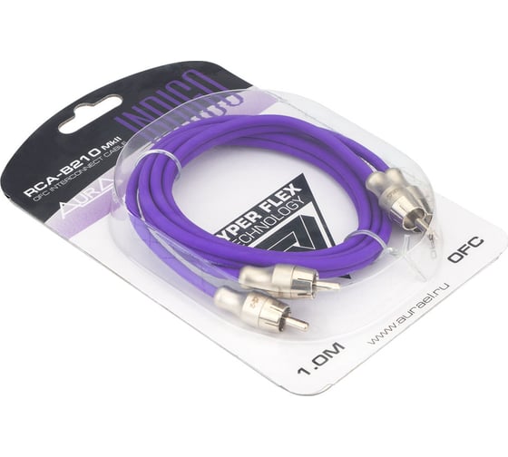 Кабель RCA AurA 1 метр, 2 канала, бескислородная медь OFC, двойной экран RCA-B210MKII