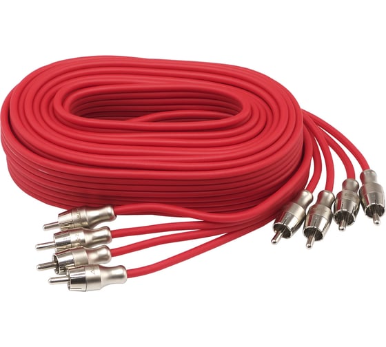 Кабель RCA AurA 5 метров, 4 канала, бескислородная медь OFC, двойной экран RCA-B45SE