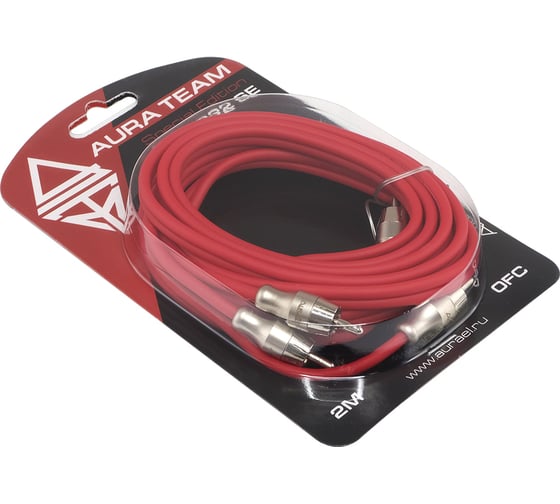 Кабель RCA AurA 2 метра, 2 канала, бескислородная медь OFC, двойной экран RCA-B22SE