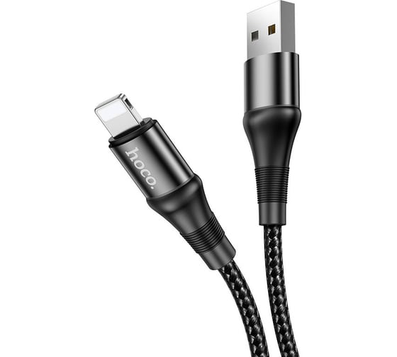 Кабель USB Hoco X50 Excellent для Lightning, 2.4А, длина 1.0м, черный 774588