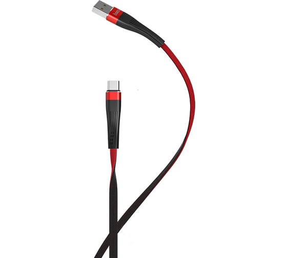 Кабель USB Hoco U39 Slender для Type-C, 2.4А, длина 1.2м, красный 813523 1