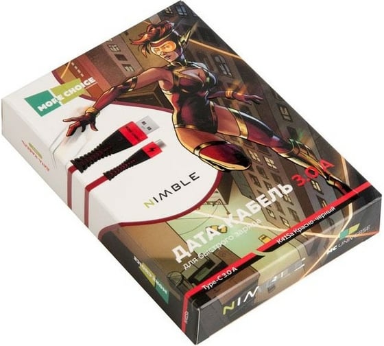 Кабель USB Hoco K41Sa для Type-C, 3.0А, длина 1.0м, красный 776800