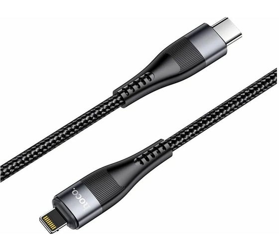 Кабель Type-C Hoco U99 Vortex magnetic для Lightning, PD20, 3.0A, длина 1.2м, черный 801164
