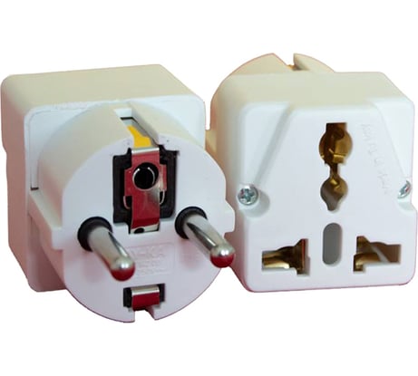 Универсальный адаптер переходник AY-KA 16А, белый 7714200