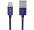 USB-кабель Interstep нейлон iPhoneХ/iPad PRO MFi 1.0m ультрафиолетовый, B210, 60388 2