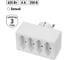 Блок на 4 гнезда TDM ELECTRIC 2П 2,5 А, 250 B, под плоскую вилку, белый SQ1806-0203 2