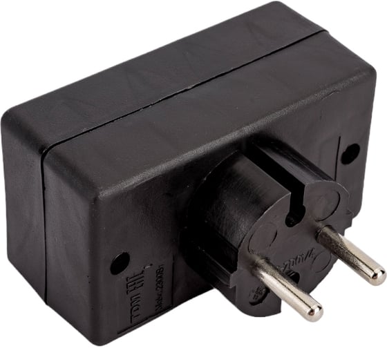 Блок на 4 гнезда TDM ELECTRIC 2П 2,5 А, 250 B, под плоскую вилку, черный SQ1806-0303