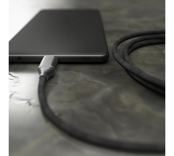 Дата-кабель AKAI CE-610 USB A- Lightning, 1м, 2.1А, текстиль, черный CE-610B