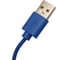 Дата-кабель AKAI microUSB, 1м, 1,5А, синий CE-453BL 5