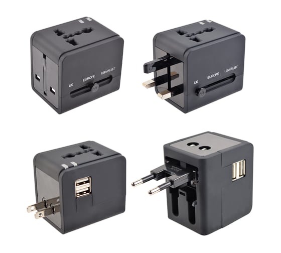 Сетевой переходник Robiton TravelEnergy 2 с двумя USB-разъемами 16564