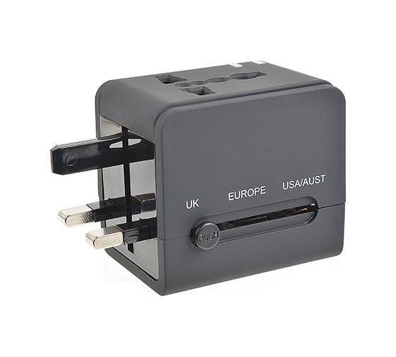 Сетевой переходник Robiton TravelEnergy 2 с двумя USB-разъемами 16564