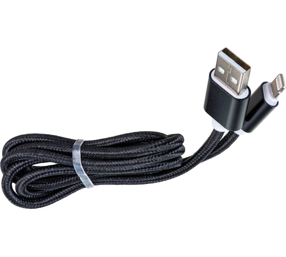 Дата-кабель AKAI USB 2.0 8-pin Apple Lightning черный CE-604B