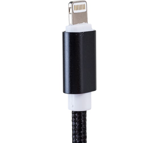 Дата-кабель AKAI USB 2.0 8-pin Apple Lightning черный CE-604B