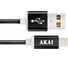 Дата-кабель AKAI USB 2.0 8-pin Apple Lightning черный CE-604B 6